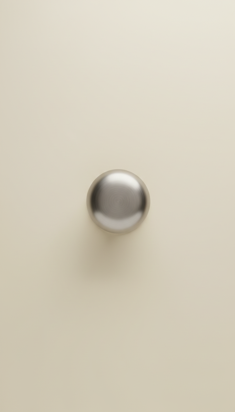 Brushed Nickel Round Door Knob