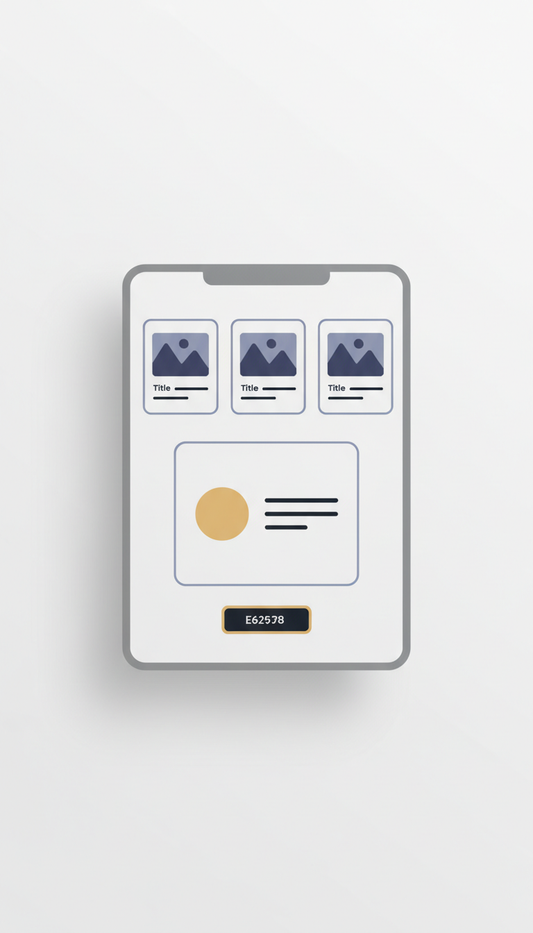 Curated Product Recommendations Screen