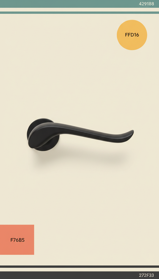Matte Black Lever Handle